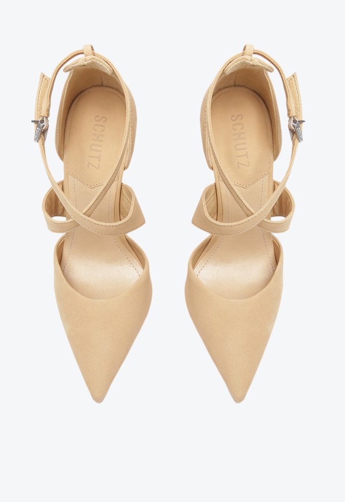 Sapato Scarpin Nobuck Skyla Bege Sapato Scarpin Nobuck Skyla Bege