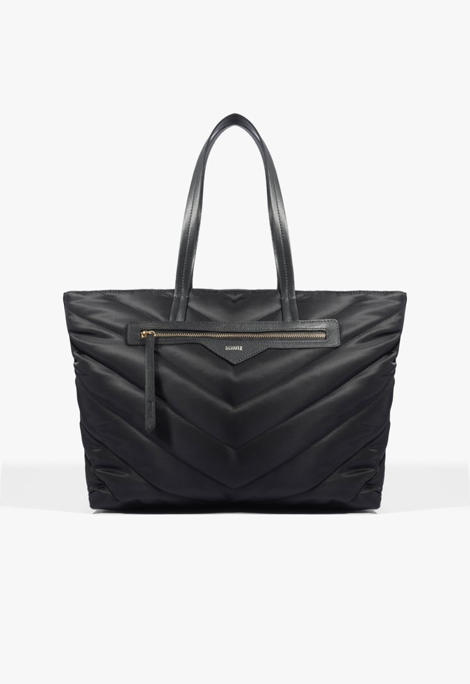 Bolsa Shopping Grande Tarah Nylon Preta