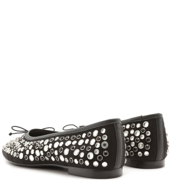 Sapatilha Ballerina Crystal Glam Black Sapatilha Ballerina Crystal Glam Black