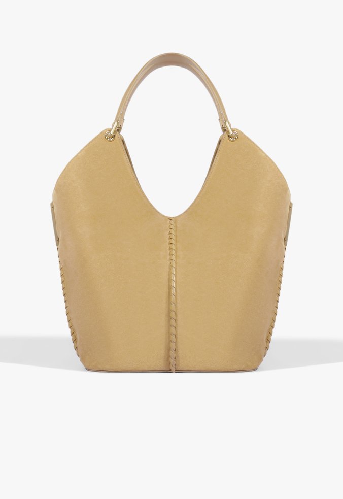 Bolsa Hobo Josie Camurça Bege