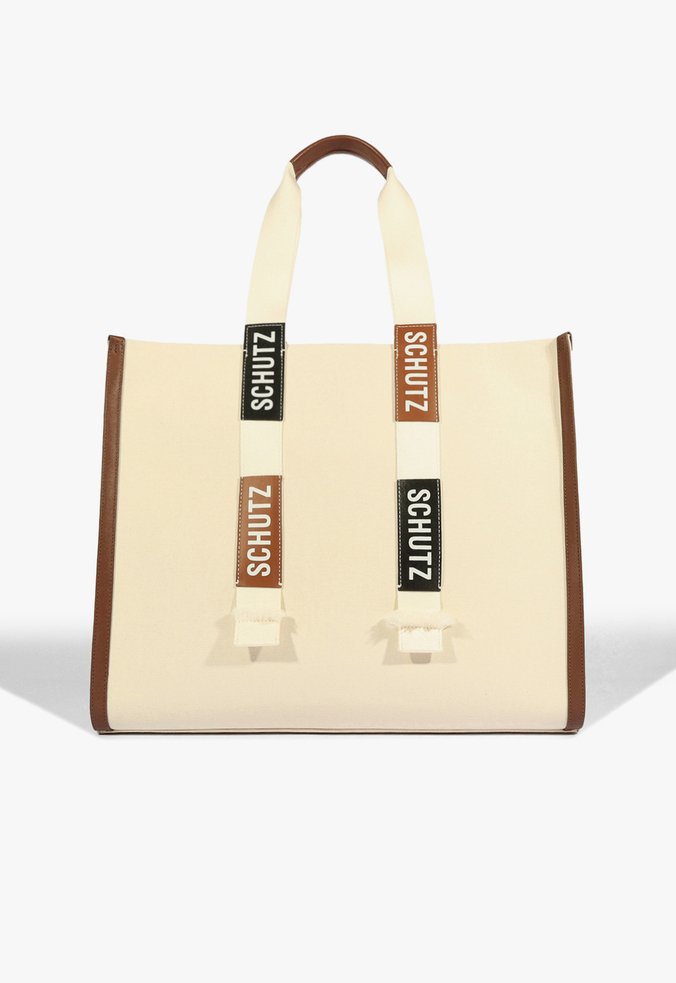 Bolsa Shopping Grande Livia Summer Bege e Marrom