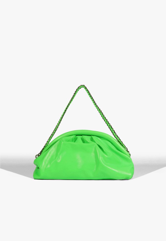 Bolsa Pouch Grande Buzz Couro Verde