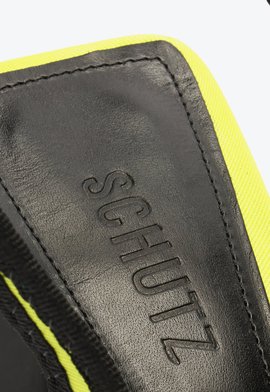 Sapato Scarpin Salto Barra Amarelo
