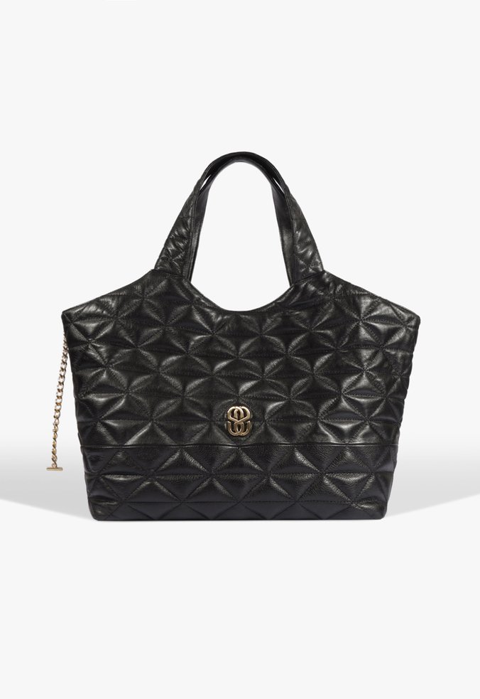 Bolsa Shopping Jamie Grande Couro Preta