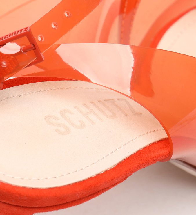 Scarpin Vinil Slingback Orange Scarpin Vinil Slingback Orange