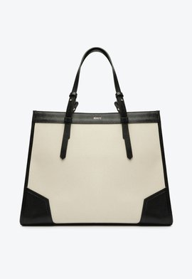 Bolsa Shopping Grande Susan Lona Couro Preta