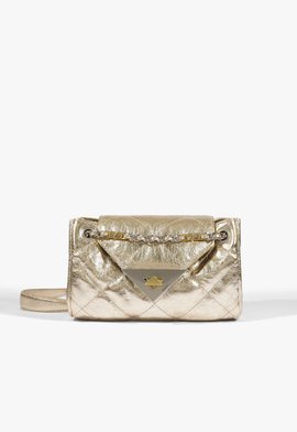 Bolsa Média S95 Couro Dourada