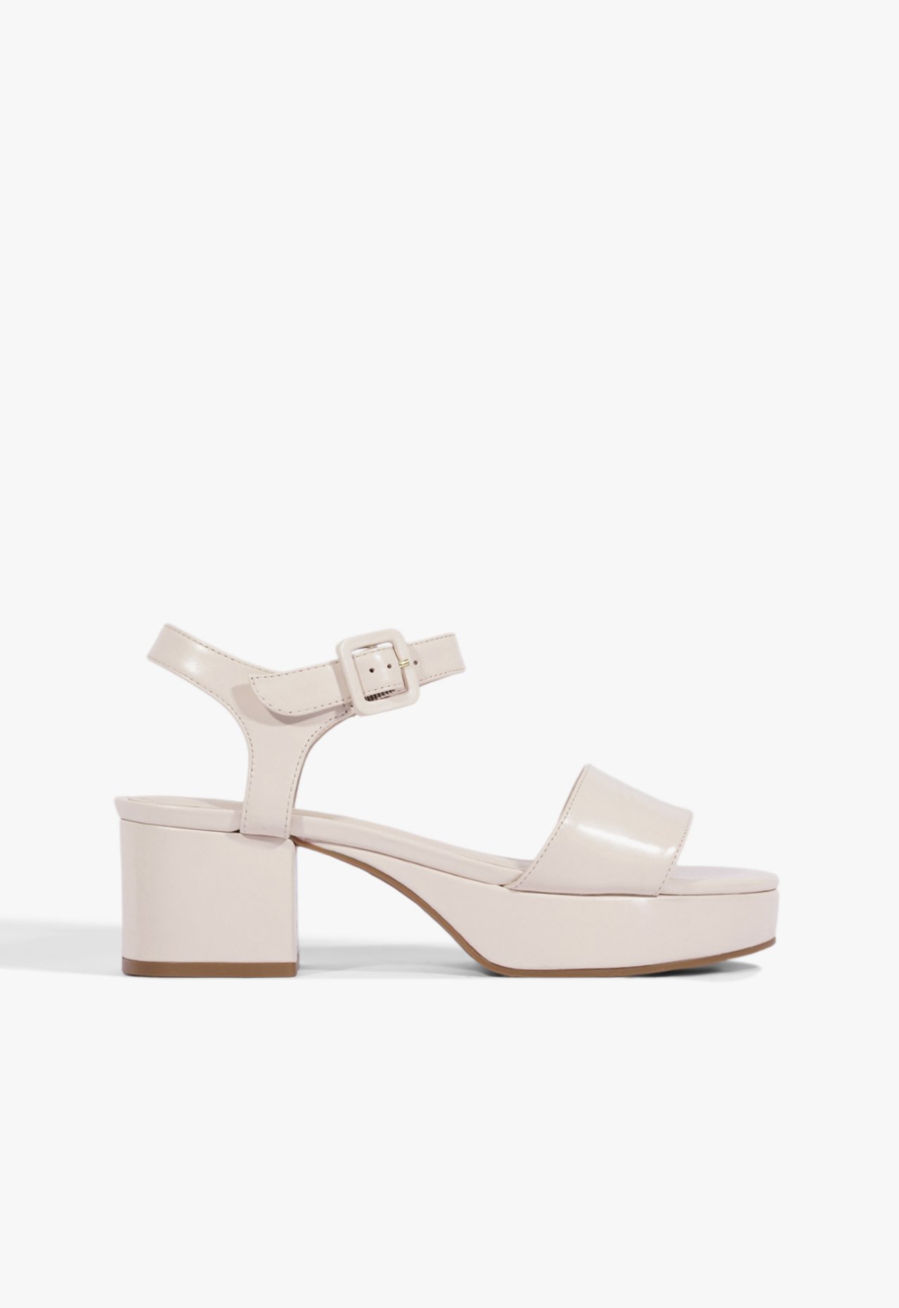 Sandalia Salto Bloco Steffi Camurça Rosa | Schutz