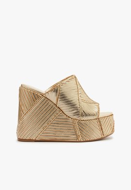 Tamanco Lupita Wedge Platina