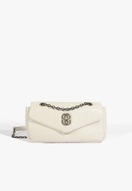 Bolsa Baguete Hoover Couro Branca