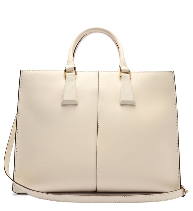 Bolsa Shopping Grande Bardot Couro Branca Bolsa Shopping Grande Bardot Couro Branca