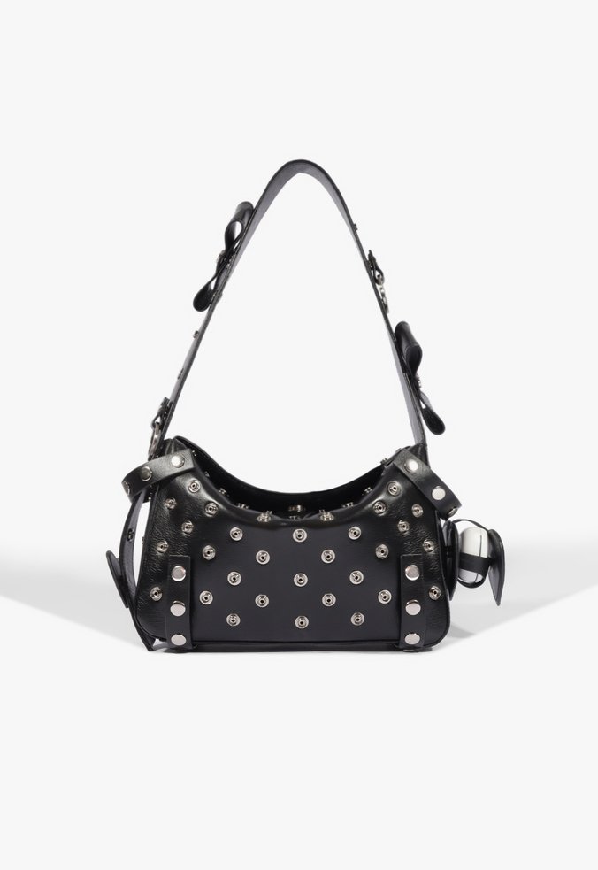 Bolsa Tiracolo Mavie Média Couro Preta