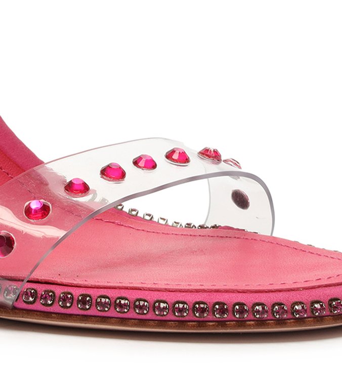 Sandália Taça Vinil Glam Pink