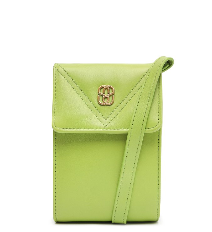 Porta-Celular Maddie Couro Verde