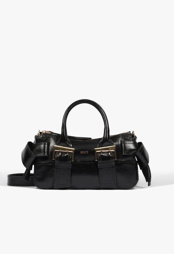 Bolsa Tote Mini Tote Margot Média Couro Preta