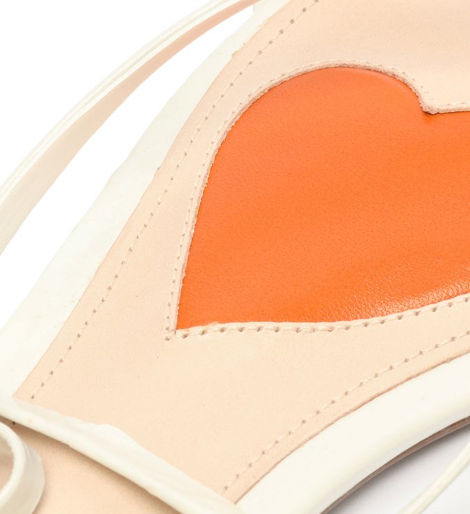 Schutz x Ginger Sandália Flat Lace-Up White Schutz x Ginger Sandália Flat Lace-Up White