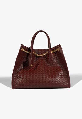 Bolsa Tote Maxi Rebecca Couro Vinho
