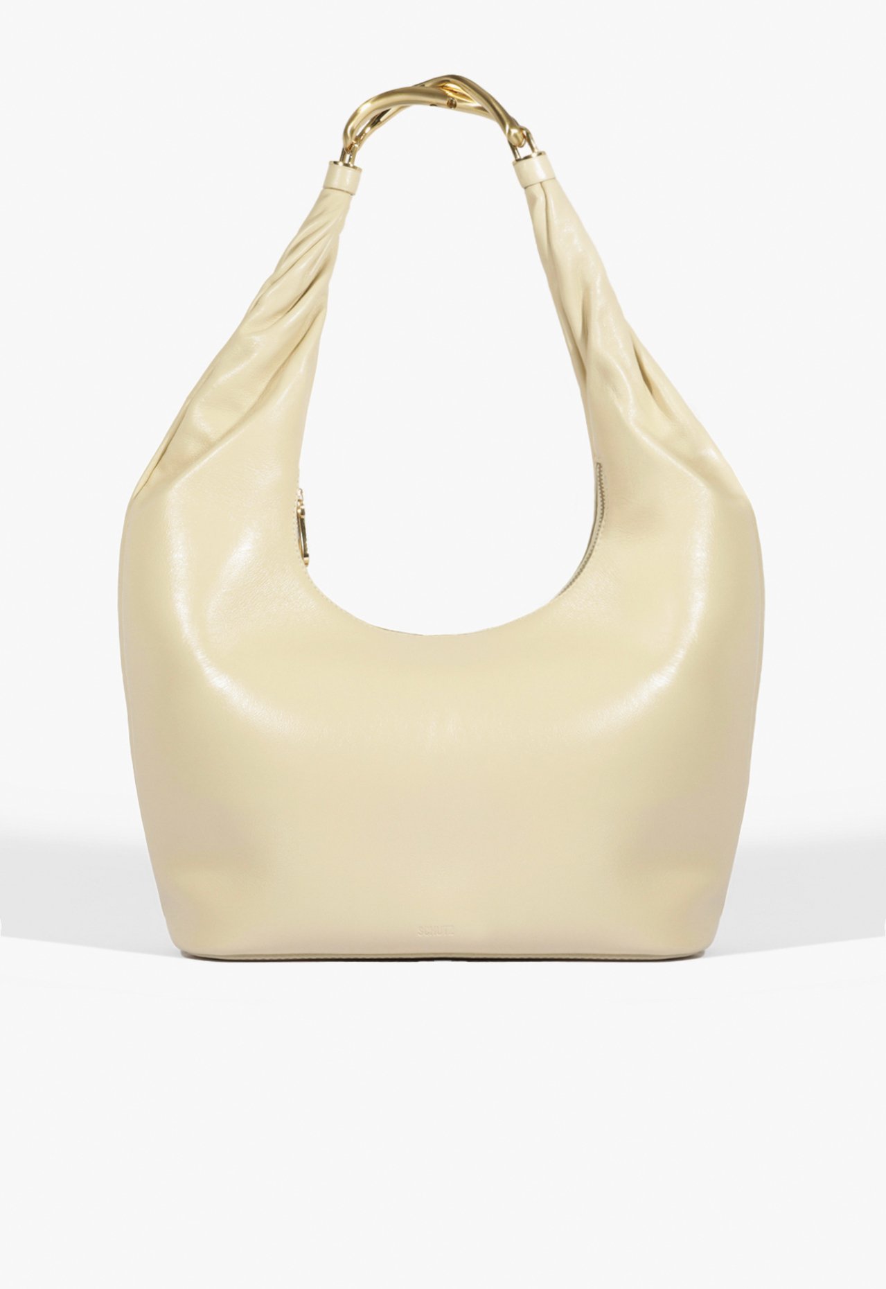Bolsa Maxi Hobo Couro Metal Branca | Schutz