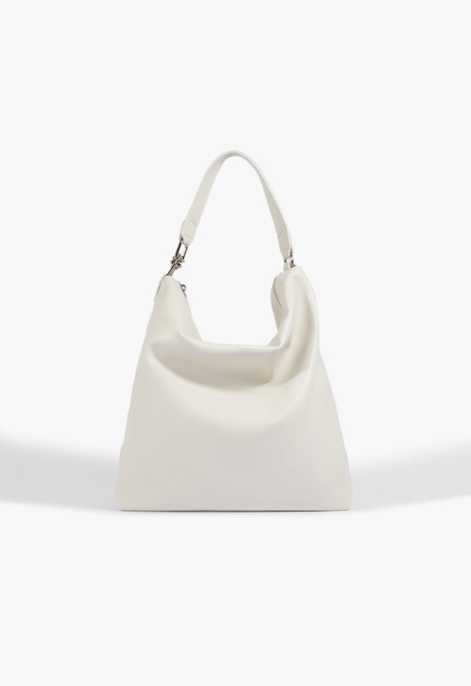Bolsa Hobo Couro Preta