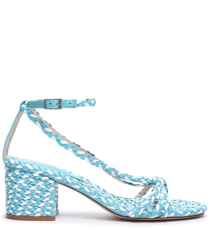 Sandália Block Heel Freshfull Braid Acqua