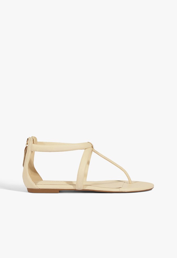 Sandália Rasteira Flat Branca