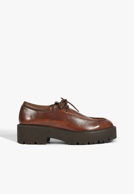 Mocassim Andrea Couro Marrom