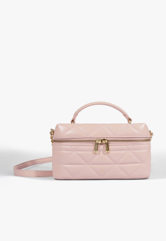 Bolsa Satchel Vanity Média Couro Rosa