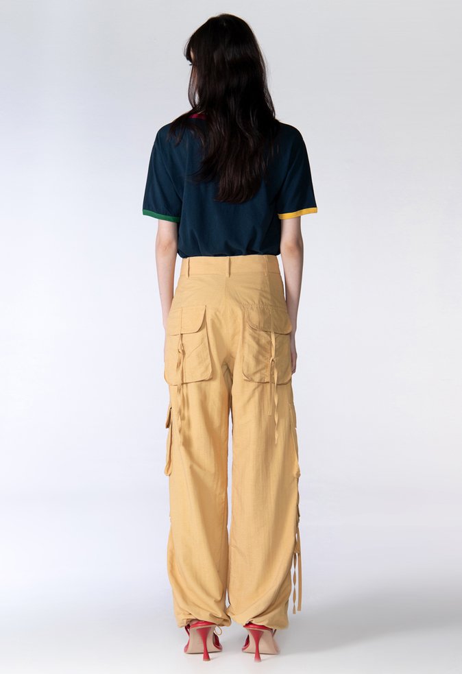 Calça Cargo Teodora Bege Calça Cargo Teodora Bege