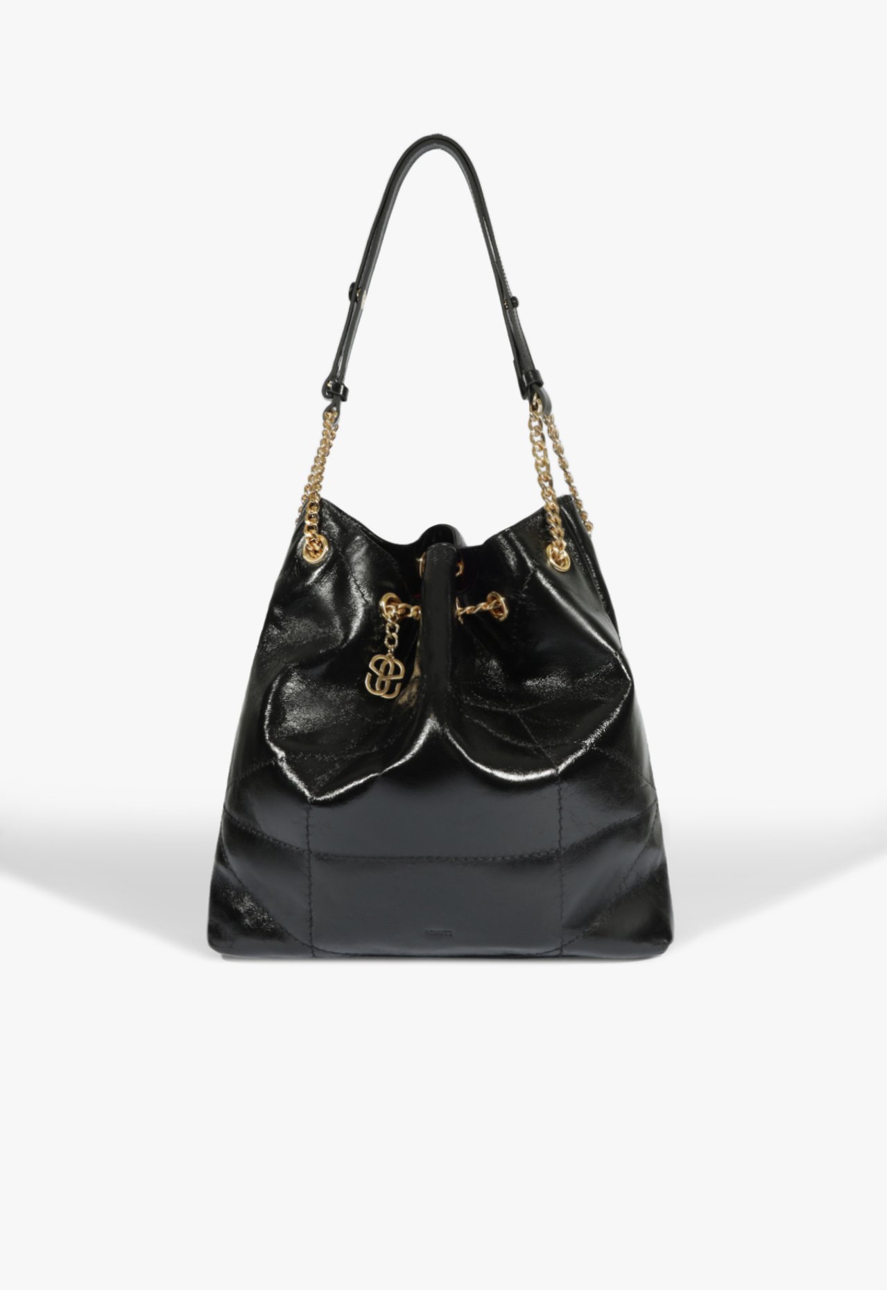 Bolsa Hobo Mika Grande Couro Preta | Schutz