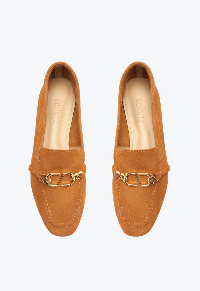 Sapato Mocassim Suede Amêndoa Sapato Mocassim Suede Amêndoa
