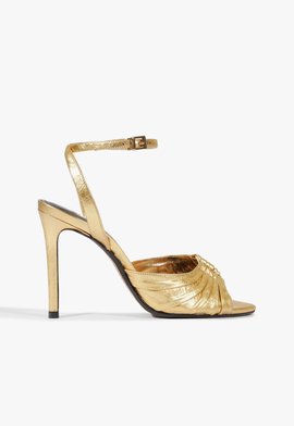 Sandália Kate Couro Dourada