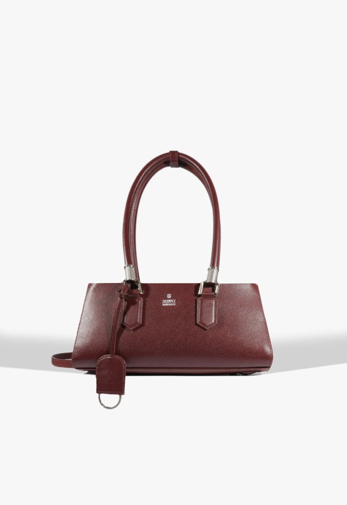 Bolsa Tote Lauren Média Couro Vermelha