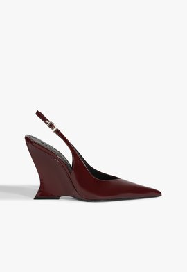 Slingback Siena Couro Vinho