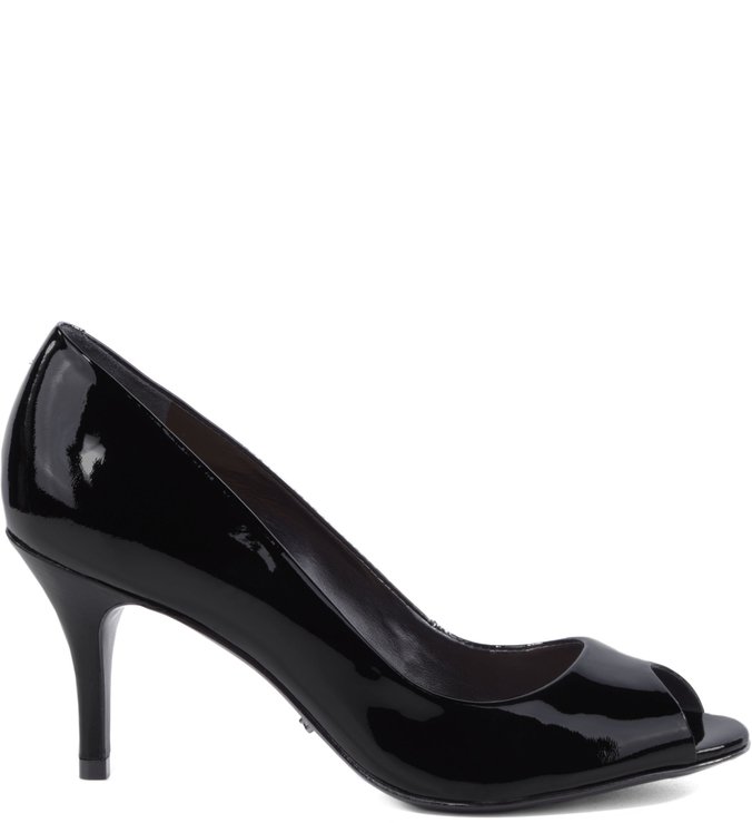 Peep Toe Girlie Verniz Black