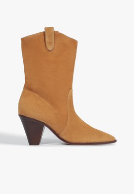 Bota Camurça Camurça Marrom