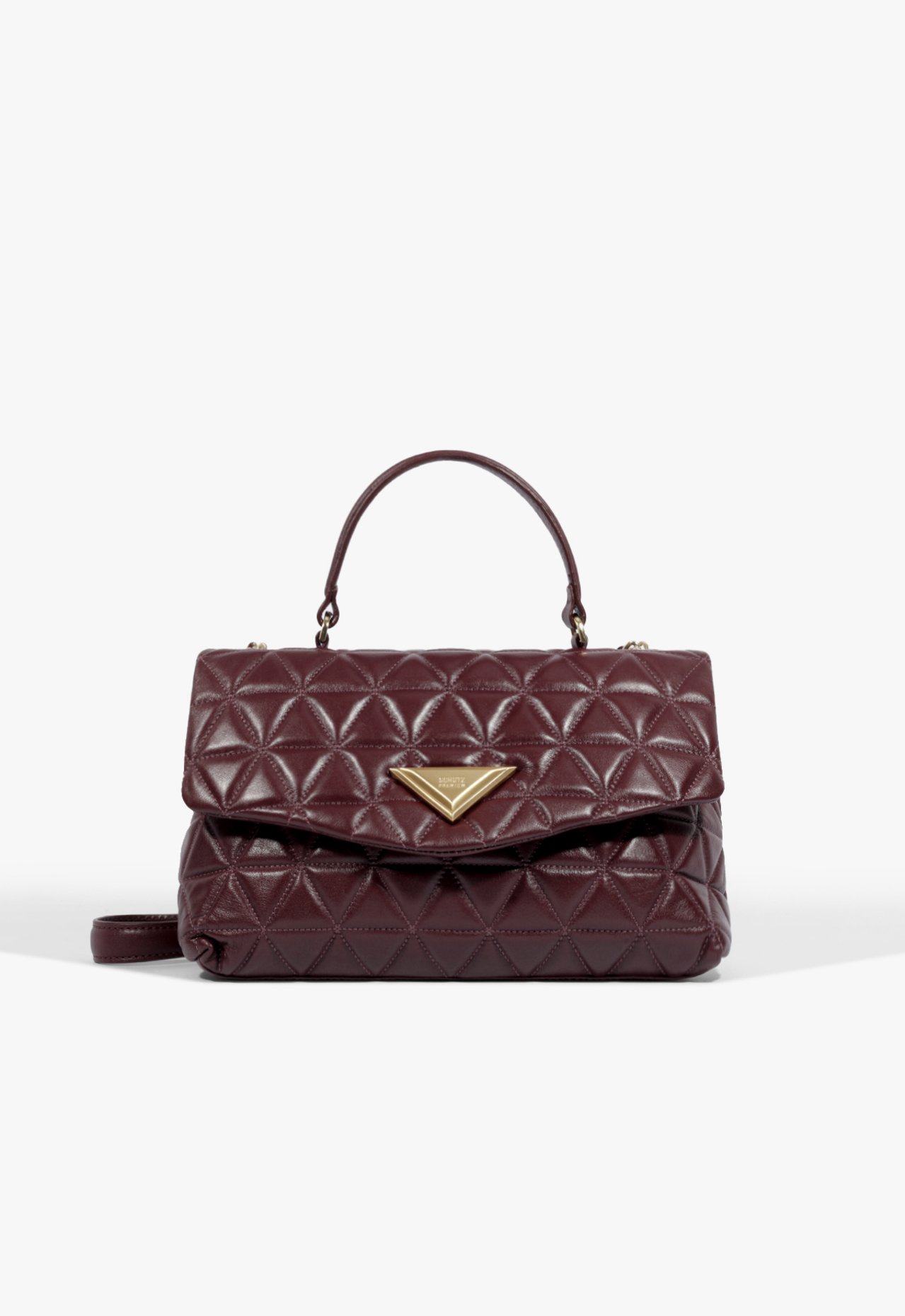ばやし Bolsa Satchel 944 Media Couro Vinho | Schutz