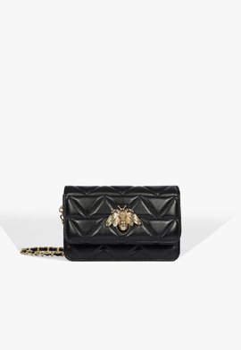 Bolsa Couro Abelha Preta
