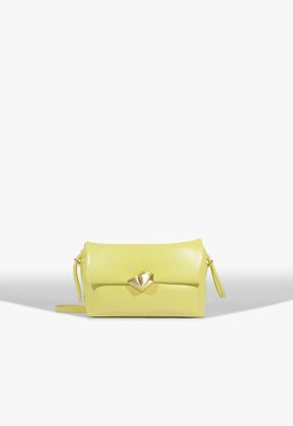 Bolsa Tiracolo Bubble Couro Amarela