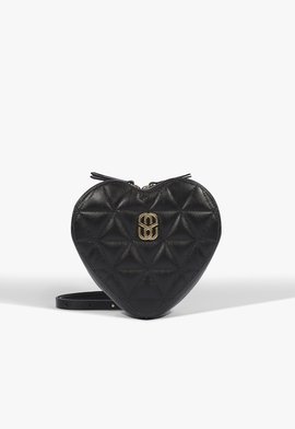 Bolsa Tiracolo Love Couro Preta