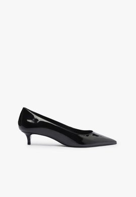 Sapato Scarpin Laura Mid Verniz Preto