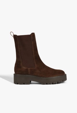 Bota Chelsea Camurça Marrom