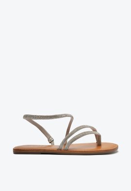 Sandália Rasteira Julia Prata