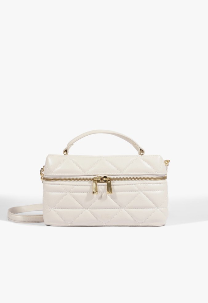 Bolsa Satchel Vanity Média Couro Branca