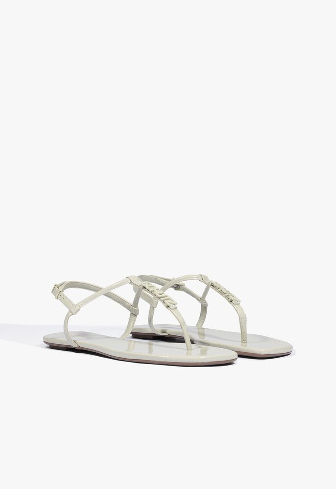 早割シーズン券 Sandália Schutz | Cinza Logo Schutz Crystal Rasteira トリートメント