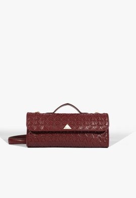 Bolsa Tiracolo Baguette Rebecca Couro Vermelha