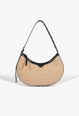 Bolsa Round Moss Bege e Preta