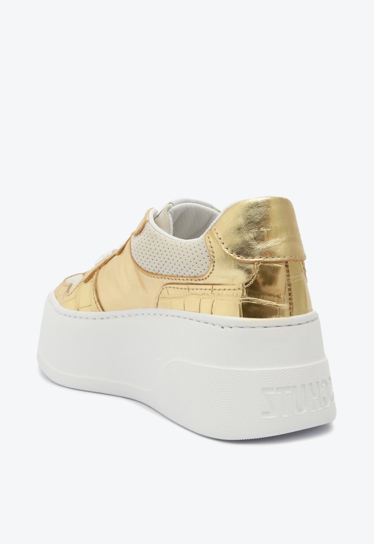 Tenis plataforma cheap dourado