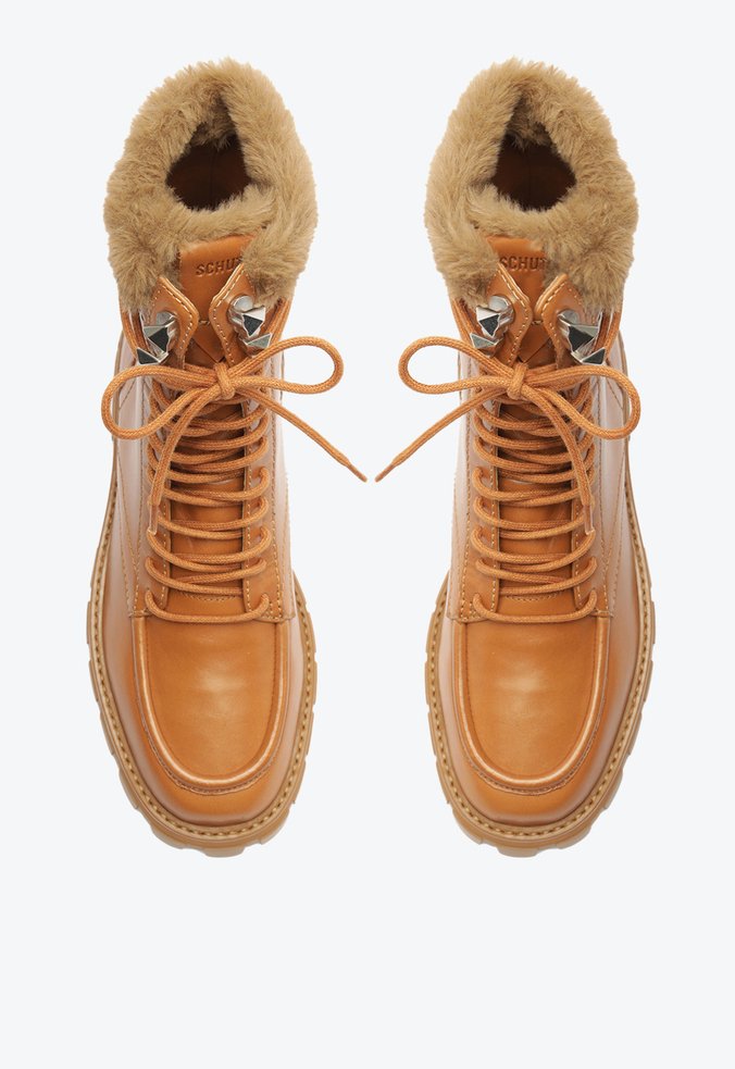 Bota Babi Couro Pelo Marrom