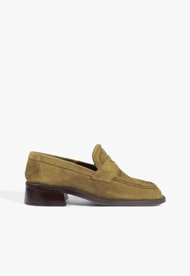 Mocassim Renee Couro Verde