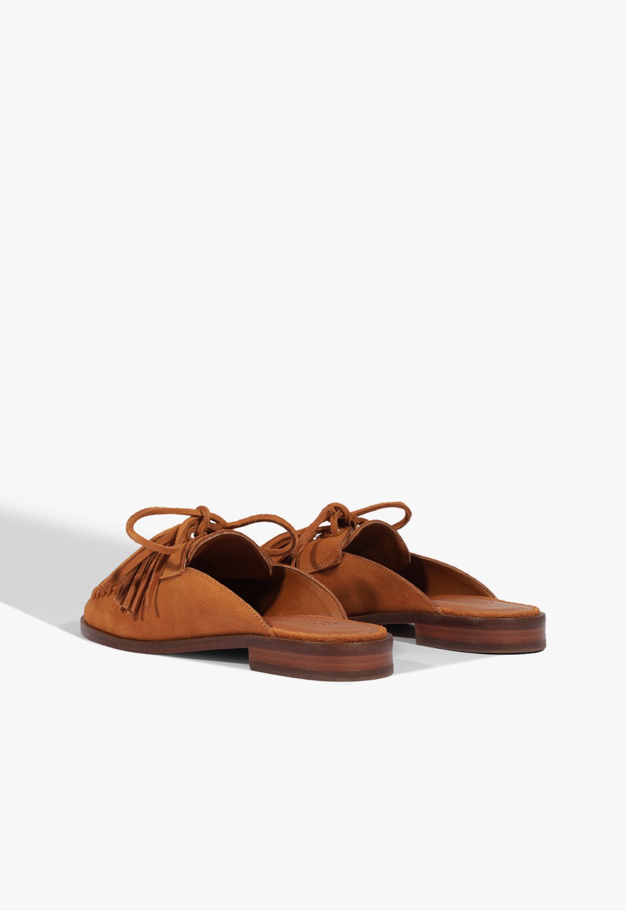 Mule Mocassim Kim Nobuck Camurça Caramelo | Schutz
